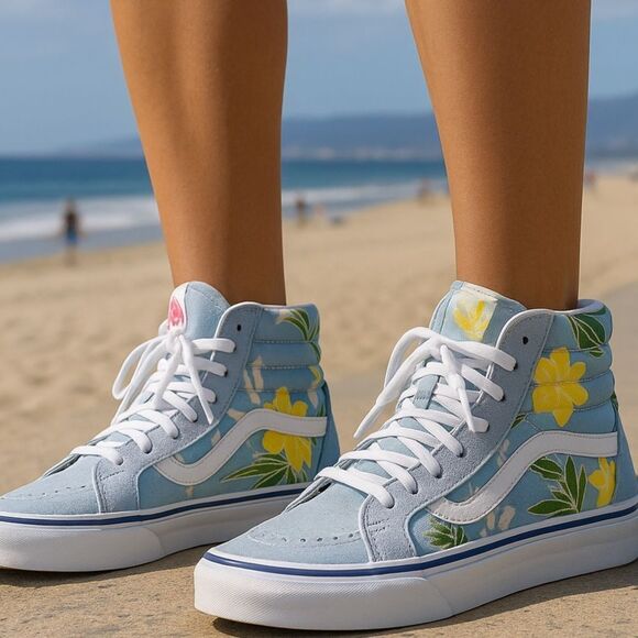 🌺✨ Vans Sk8-Hi Floral Tropical Sneakers 🌺✨ - Picture 9 of 9